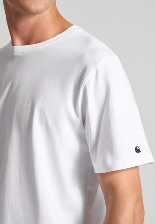 Carhartt Work In Progress T-shirt met geribde ronde hals