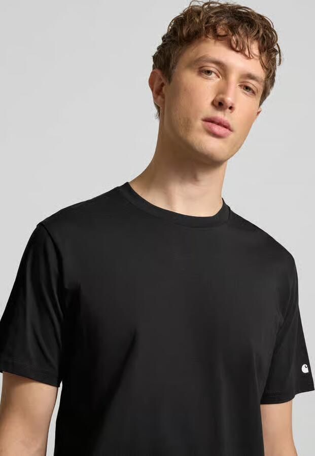 Carhartt Work In Progress T-shirt met geribde ronde hals