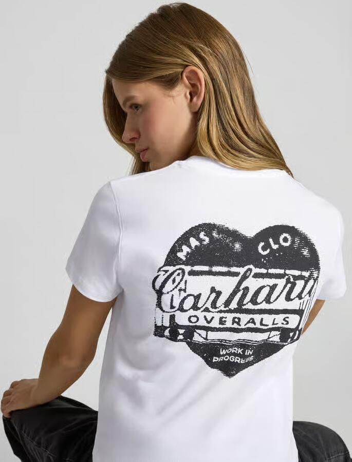 Carhartt Work In Progress T-shirt met labeldetail