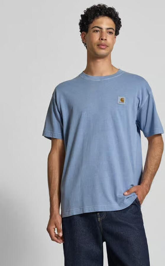 Carhartt Work In Progress T-shirt met labeldetail model 'Nelson' - Foto 4