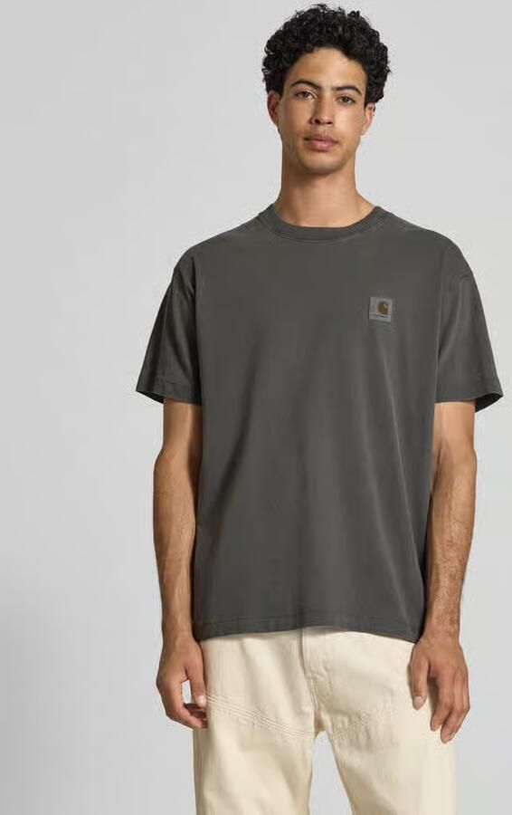 Carhartt Work In Progress T-shirt met labeldetail model 'Nelson' - Foto 4