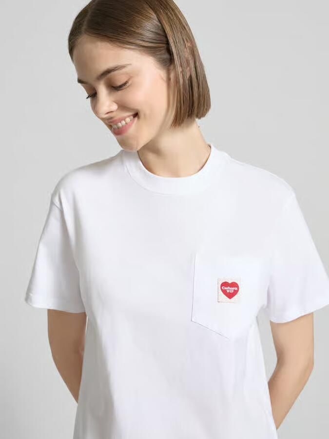 Carhartt Work In Progress T-shirt van puur biologisch katoen met labelpatch