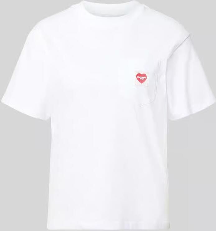 Carhartt Work In Progress T-shirt van puur biologisch katoen met labelpatch - Foto 2