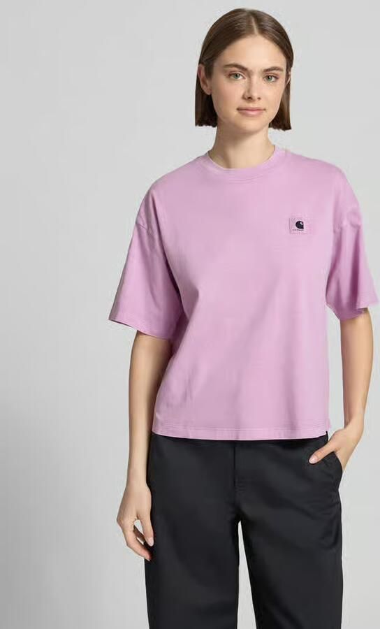 Carhartt Work In Progress T-shirt met labelpatch model 'Nelson' - Foto 3