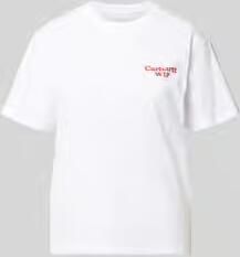 Carhartt Work In Progress T-shirt met labelprint model 'Spoiled'