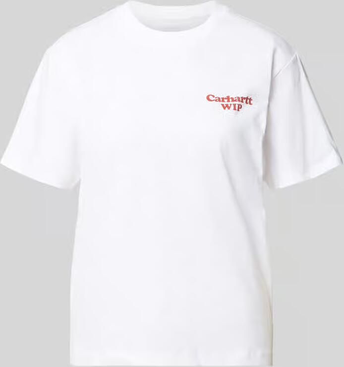 Carhartt Work In Progress T-shirt met labelprint model 'Spoiled' - Foto 2