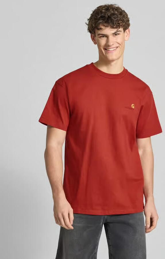 Carhartt Work In Progress T-shirt met Labelstitching en Ronde hals - Foto 3