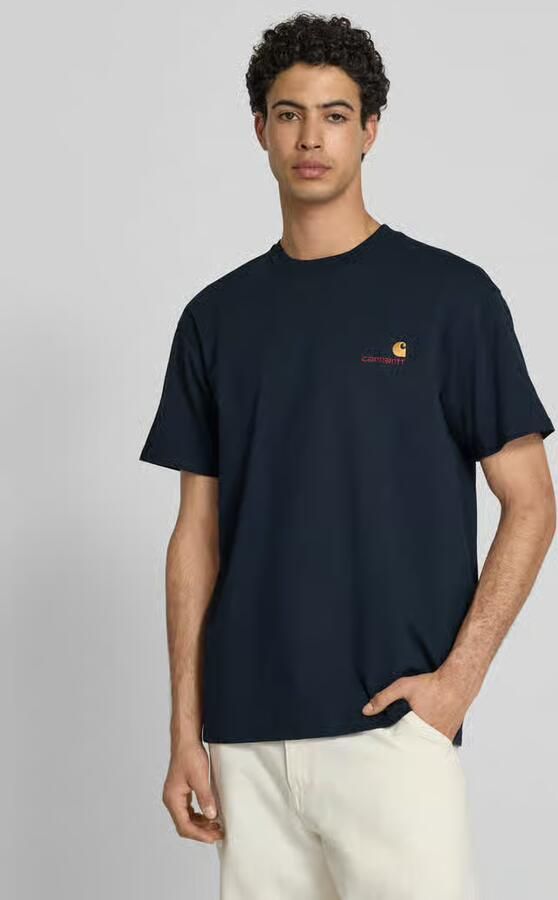 Carhartt Work In Progress T-shirt met Labelstitching en Ronde hals - Foto 4