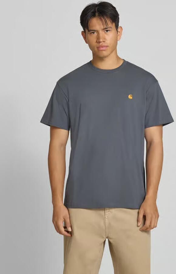 Carhartt Work In Progress T-shirt met Labelstitching en Ronde hals - Foto 2