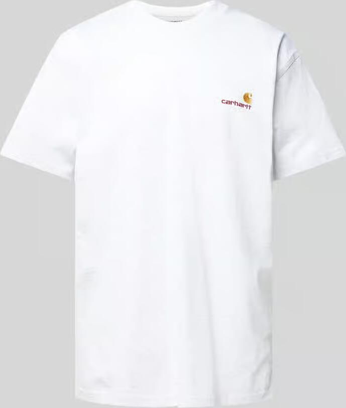Carhartt Work In Progress Regular fit T-shirt van puur katoen model 'American' - Foto 4