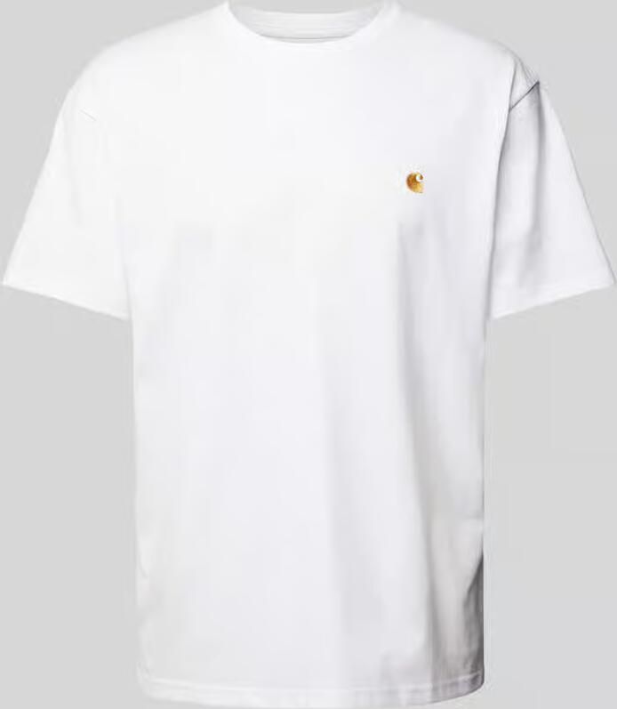 Carhartt WIP Short Sleeve Chase T-shirt T-shirts Kleding white gold maat: L beschikbare maaten:S L XL - Foto 2
