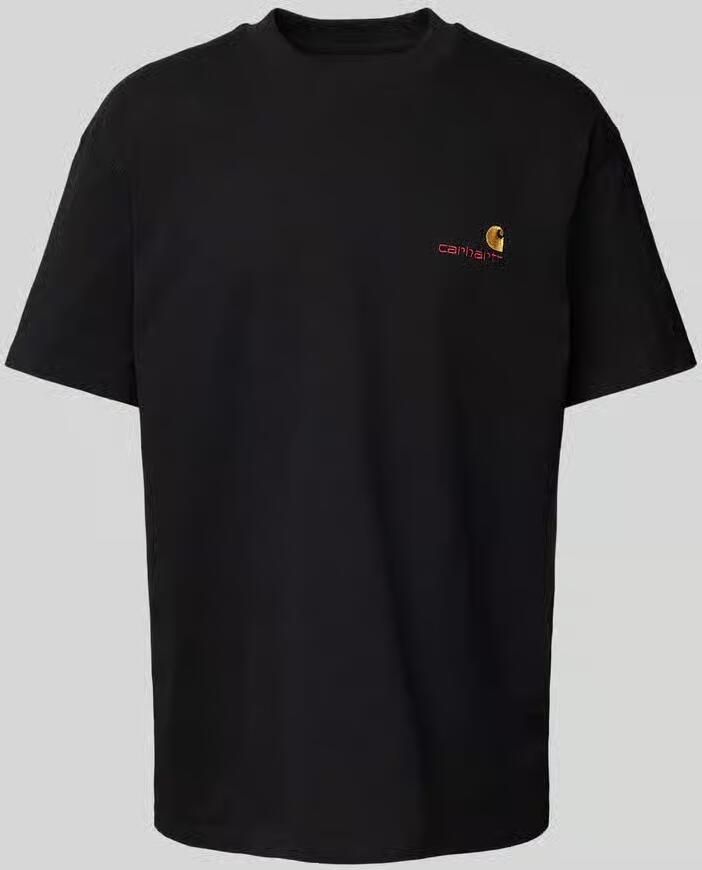 Carhartt Work In Progress T-shirt met labelstitching model 'American Script'