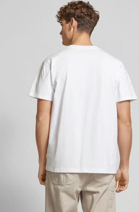 Carhartt WIP Amerikaans Script Wit Organisch Katoenen T-Shirt White Heren - Foto 4