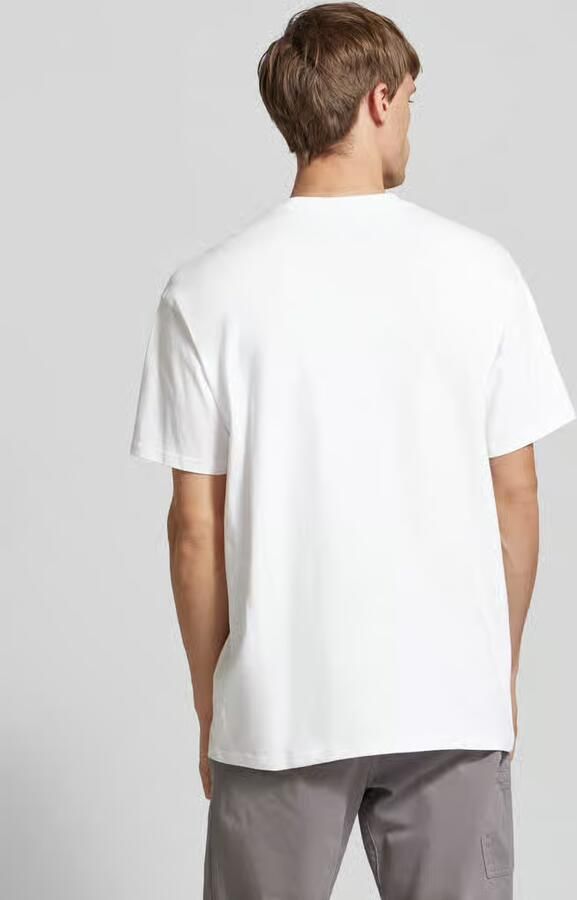 Carhartt WIP Script Borduurwerk T-shirt in Wit Zwart White Heren - Foto 5