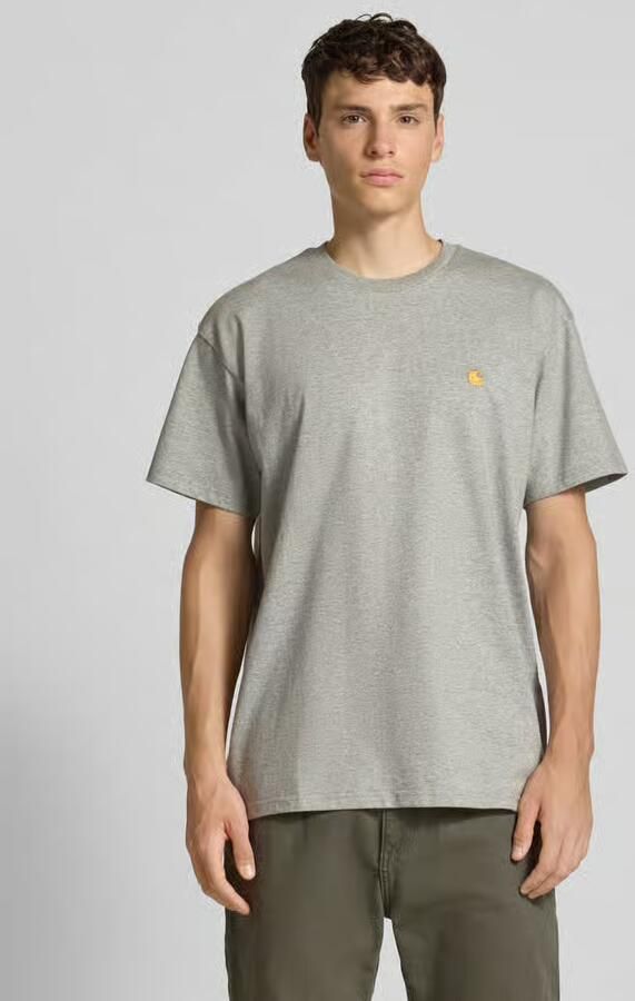 Carhartt WIP S s Chase T-shirt T-shirts Kleding grey heather gold maat: S beschikbare maaten:S - Foto 9