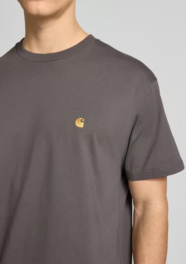 Carhartt Work In Progress T-shirt met labelstitching model 'CHASE' - Foto 2