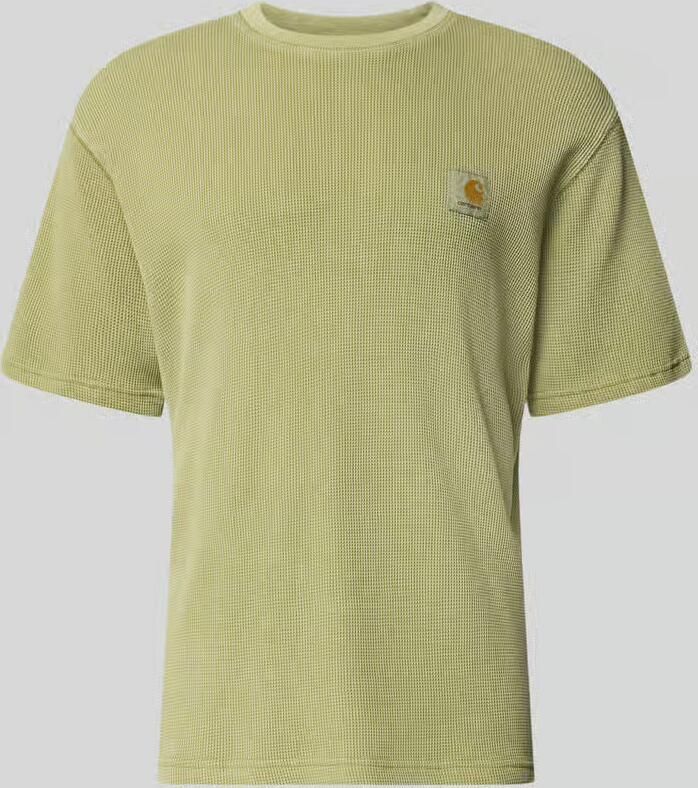 Carhartt Work In Progress T-shirt met structuurpatroon model 'Nelson'