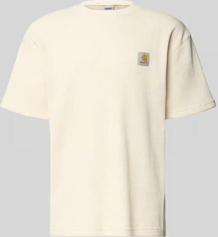 Carhartt Work In Progress T-shirt met structuurpatroon model 'Nelson' - Foto 3