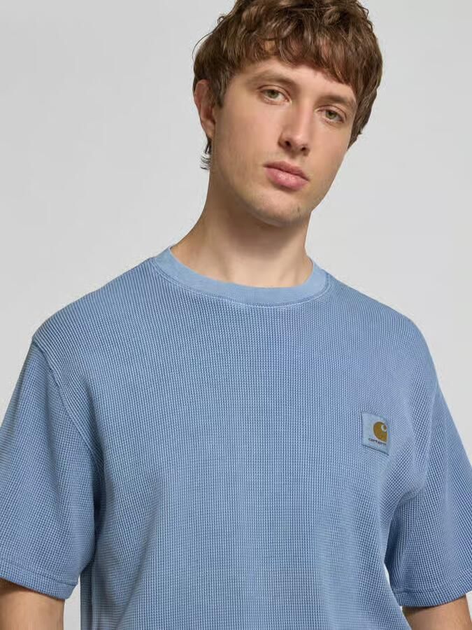 Carhartt Work In Progress T-shirt met structuurpatroon model 'Nelson' - Foto 2