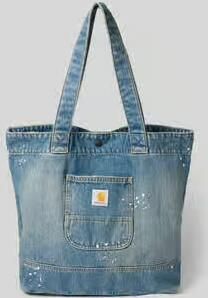 Carhartt Work In Progress Tote tas van puur katoen in denimlook