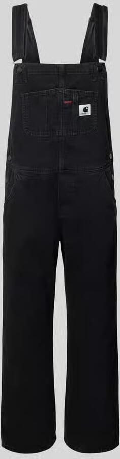 Carhartt Work In Progress Tuinbroek met borstzak en labelpatch - Foto 2