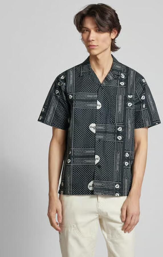 Carhartt Work In Progress Vrijetijdsoverhemd met all-over print model 'HEART BANDANA' - Foto 2