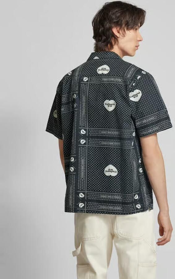 Carhartt Work In Progress Vrijetijdsoverhemd met all-over print model 'HEART BANDANA'