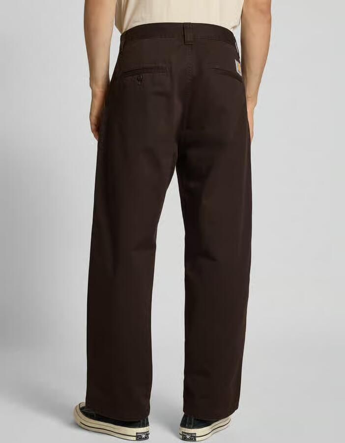 Carhartt Work In Progress Wide leg broek met steek- en achterzakken model 'BRADY'