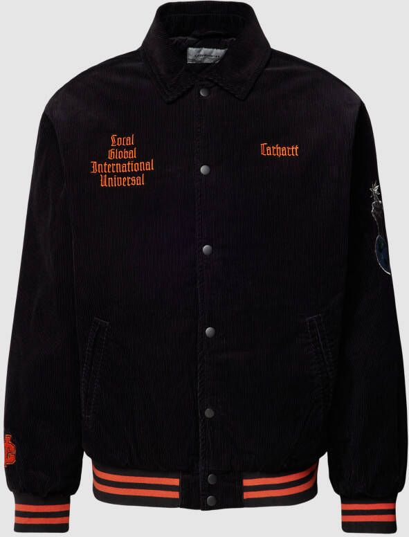 Carhartt Work In Progress Corduroy jack met labelstitching model 'LETTERMAN'