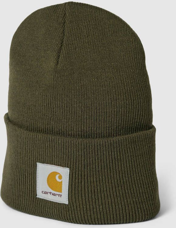 Carhartt Work In Progress Muts met logodetail model 'WATCH HAT'