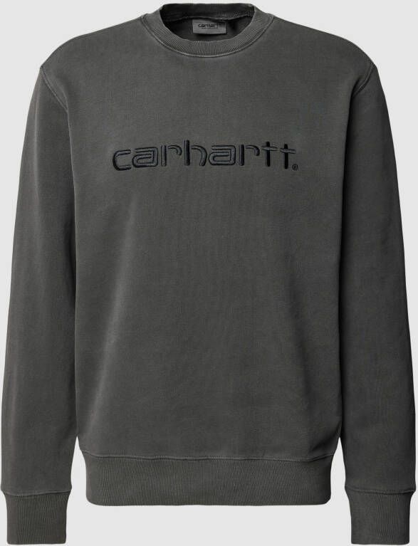 Carhartt Work In Progress Sweatshirt met ribboorden model 'DUSTER'