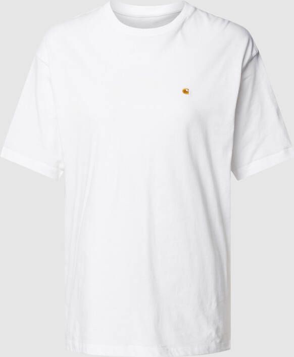 Carhartt Work In Progress T-shirt met labelstitching model 'CHASE'