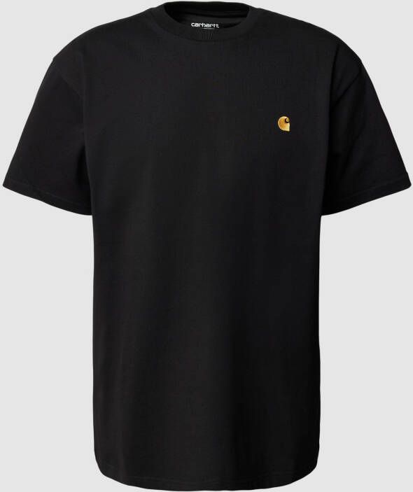 Carhartt WIP Short Sleeve Chase T-shirt T-shirts Kleding black gold maat: M beschikbare maaten:S M L XL