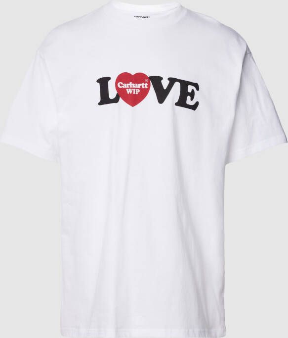 Carhartt Work In Progress T-shirt van katoen met labelprint