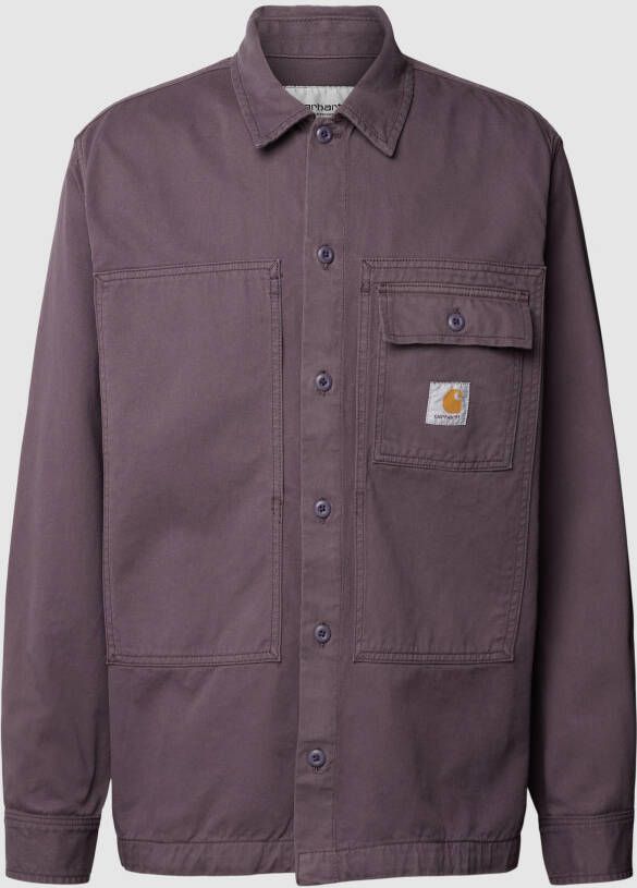 Carhartt Work In Progress Vrijetijdsoverhemd met labelpatch