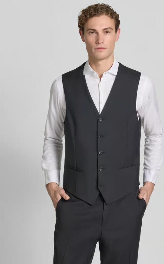 Carl gross Bodywarmer met V-hals en paspelzakken model 'Tobias' - Foto 2