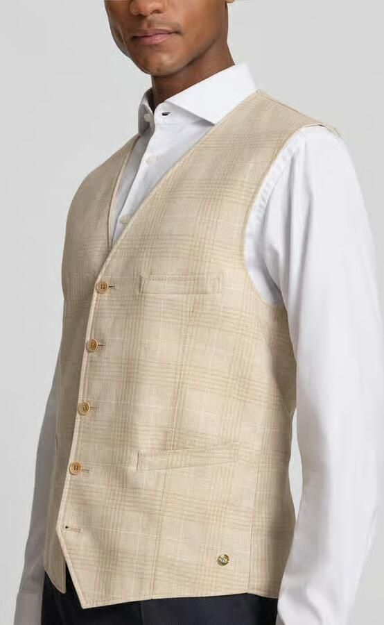 Carl gross Bodywarmer van linnenmix model 'Wilson'
