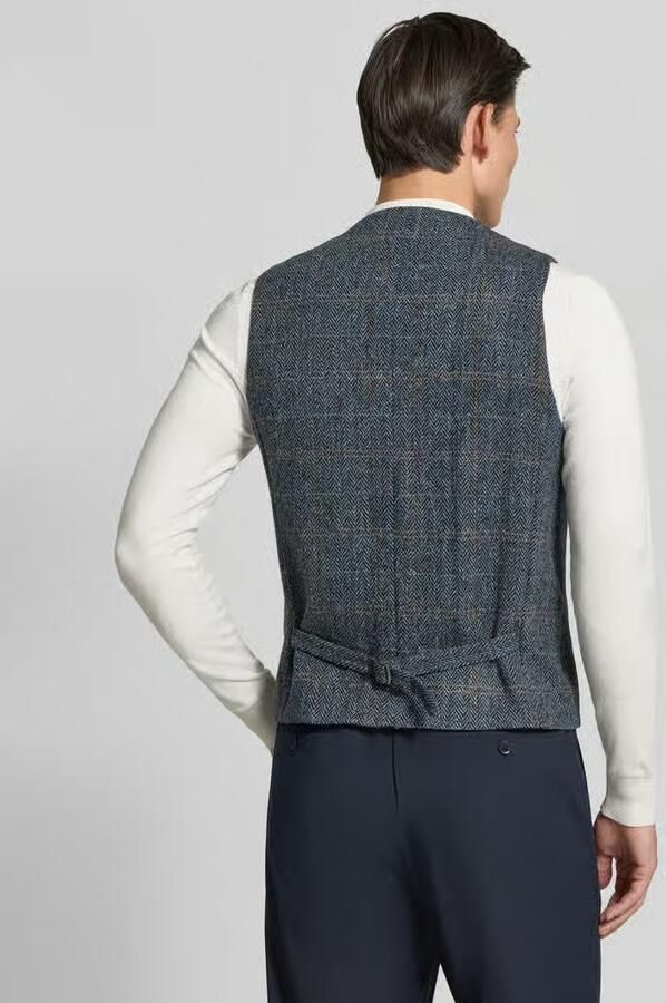 Carl gross Bodywarmer van scheerwol met paspelzak op de borst model 'Warner' - Foto 2
