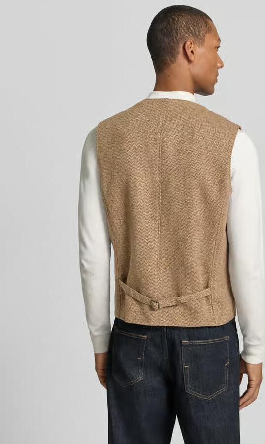 Carl gross Bodywarmer van scheerwol met v-hals model 'Wilson' - Foto 2