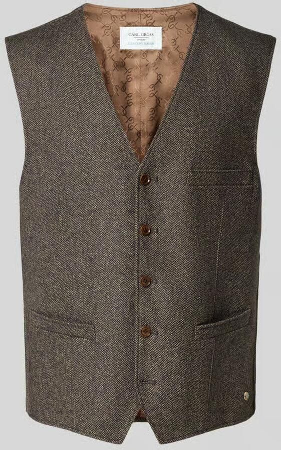 Carl gross Bodywarmer van wolmix model 'Wilson'