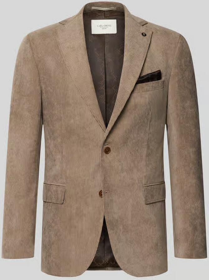 Carl gross Colbert met klepzakken en reverskraag model 'Theo'