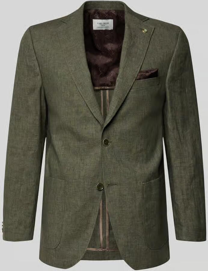 Carl gross Colbert van viscose met pochet model 'Tebbo' - Foto 2