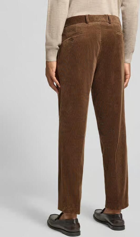 Carl gross Corduroy broek met bandplooien model 'Torry' - Foto 3