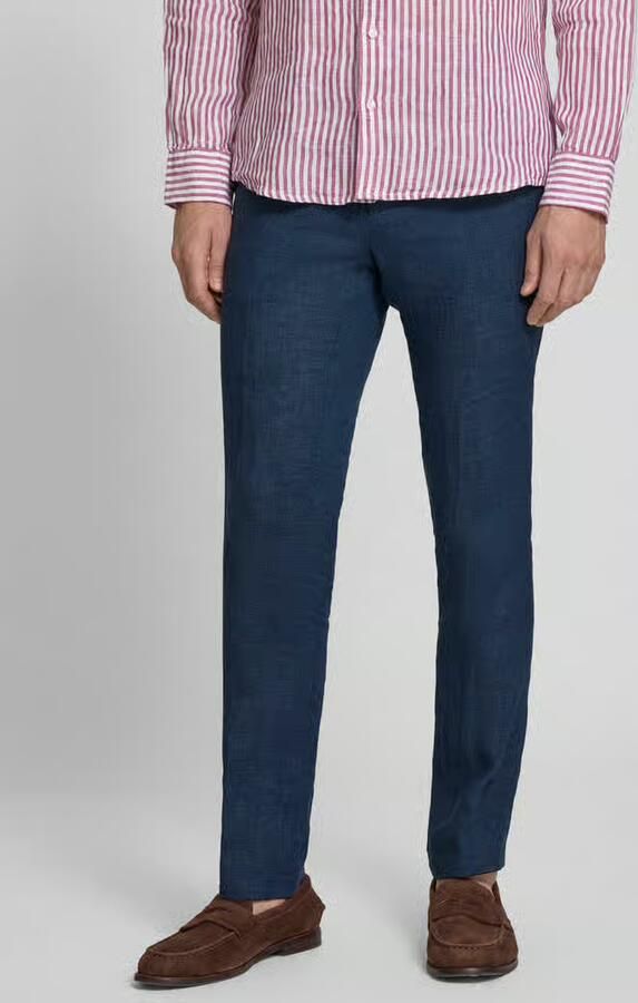 Carl gross Linnen broek met Franse steekzakken model 'Tomte' - Foto 3