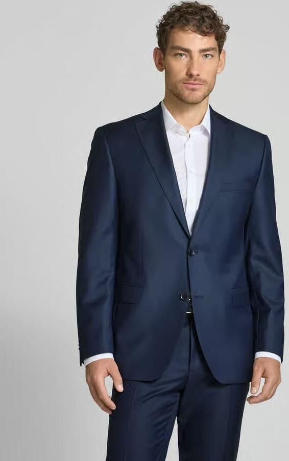 Carl gross Modern fit 2-knoops colbert van scheerwol model 'Steven' - Foto 2