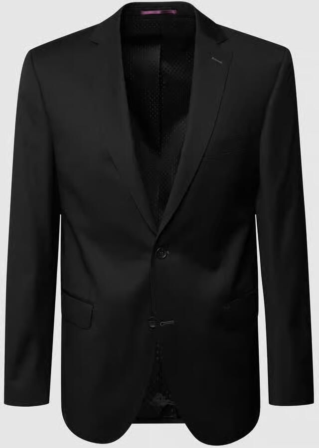 Carl gross Modern fit colbert met 2 knopen van scheerwol - Foto 2