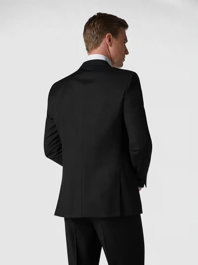 Carl gross Modern fit colbert met 2 knopen van scheerwol - Foto 2