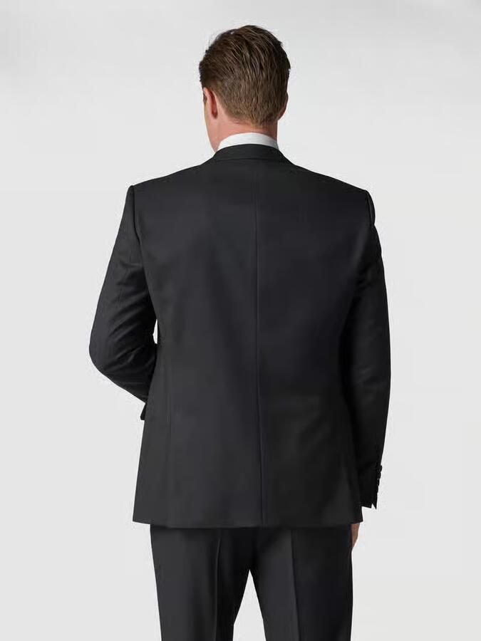 Carl gross Modern fit colbert met 2 knopen van scheerwol