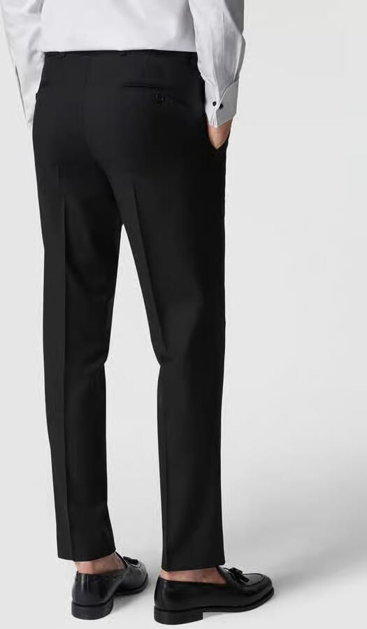 Carl gross Modern fit pantalon van scheerwol