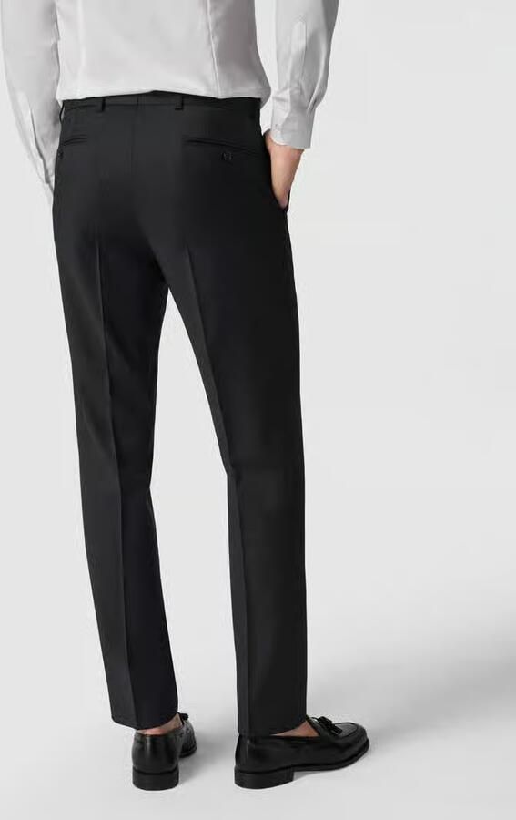 Carl gross Pantalon met fijn geweven motief